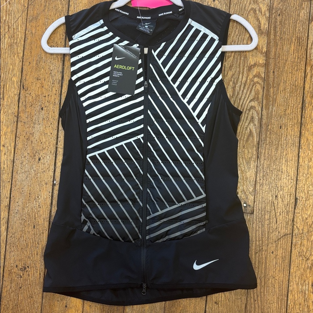 Nike Black and White Geometric Vest